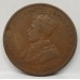 AUSTRALIA 1919 . ONE 1 PENNY . VARIETY . DOUBLE DOT . RARE